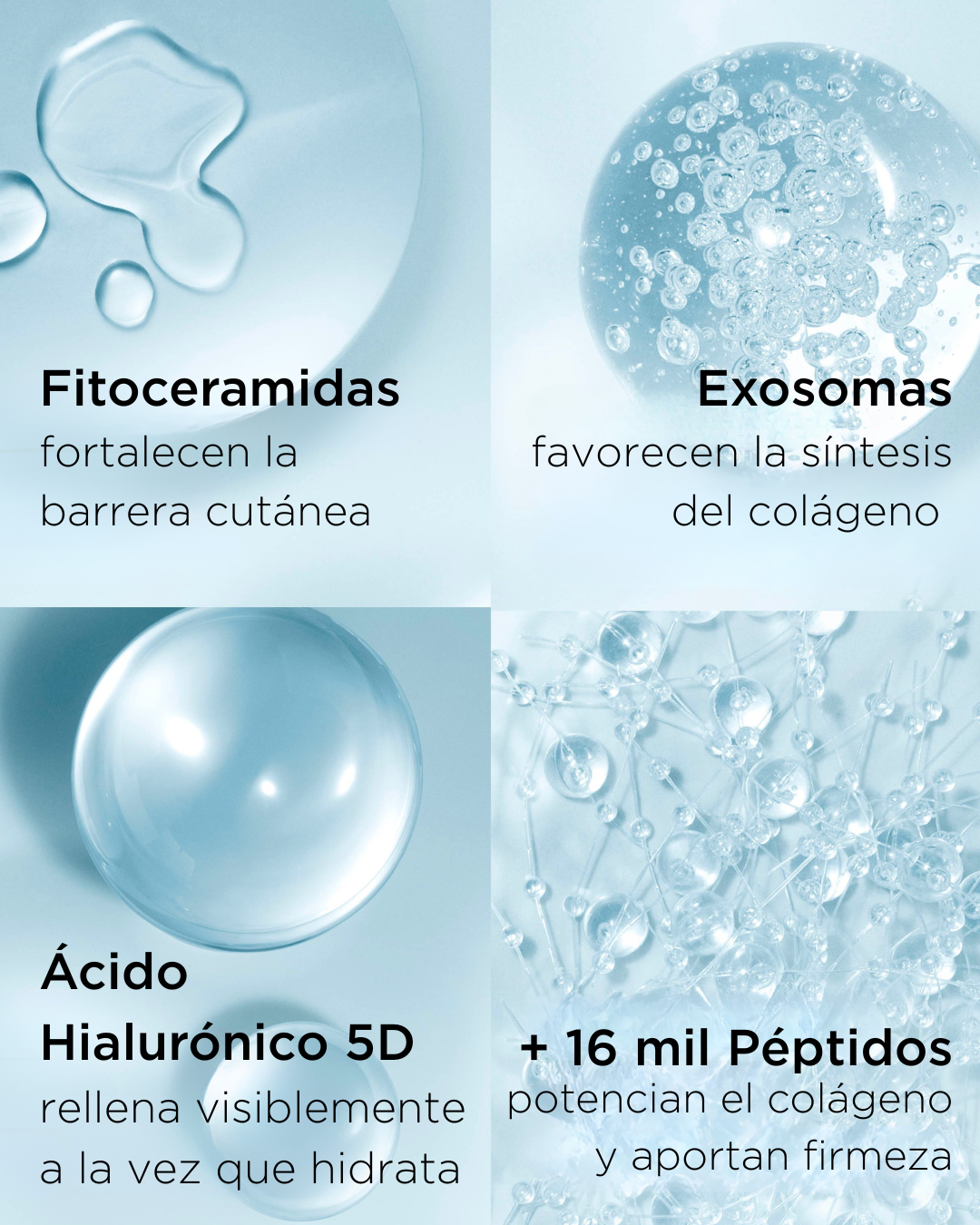 Hidro užpildantis kremas su hialurono rūgštimi ir peptidais Prabangi priemonė nuo raukšlių ir senėjimo
