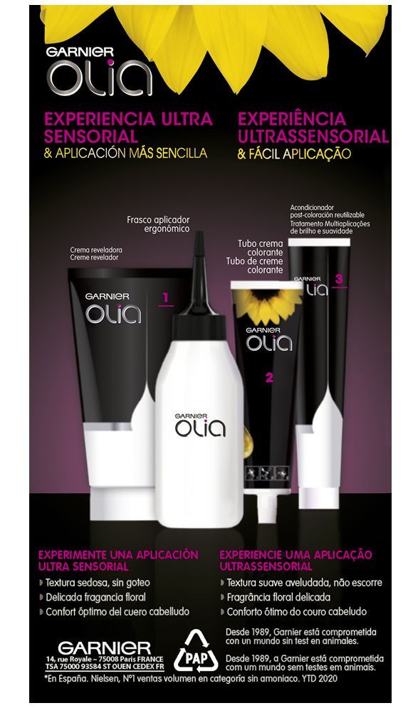 „Olia Bold“ plaukų dažai Plaukų dažai