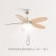 Ventilador de techo - Create - WIND FLOWOOD - Silencioso - Ø108 cm - Con luz