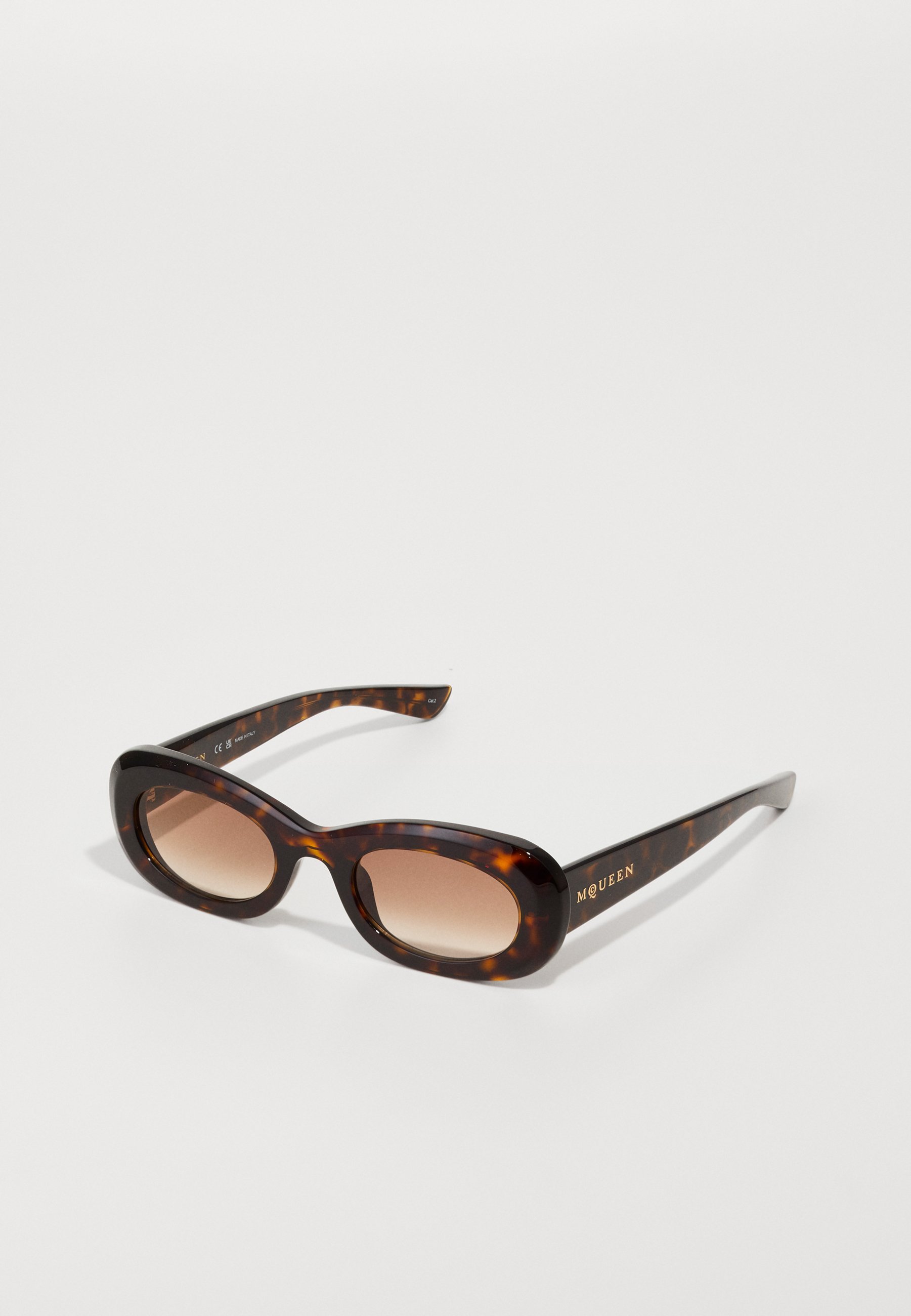 Alexander McQueen zonnebril - havana/bruin