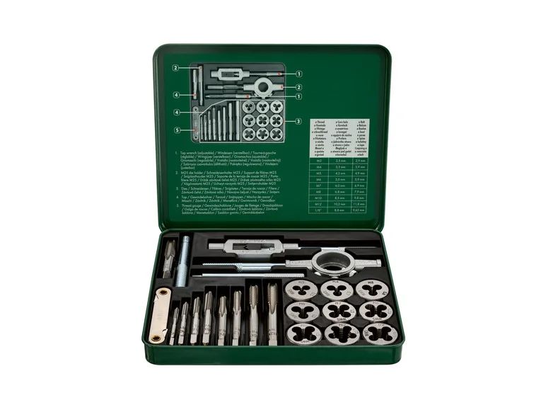 PARKSIDE® Filet- ja Taraudage-setti, 21 osaa