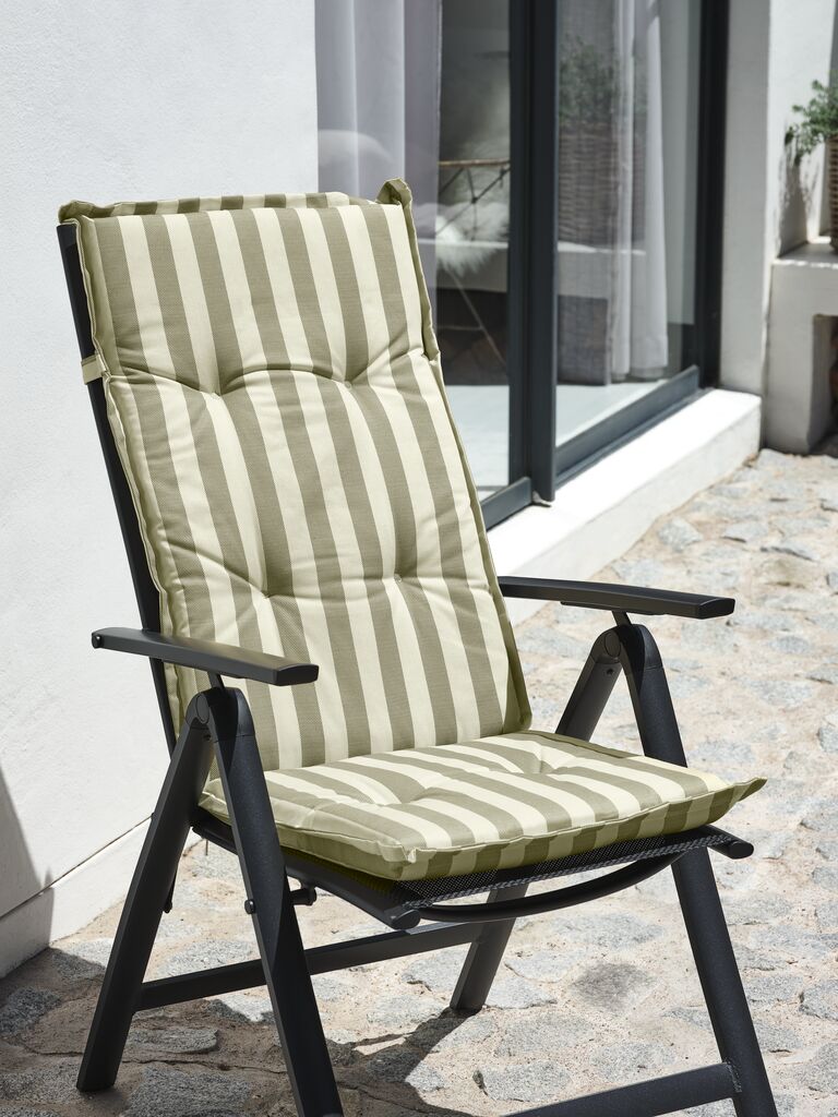 Záhradná stolička LANGMOSE s nastaviteľným vankúšom LANGMOSE rôzne farby