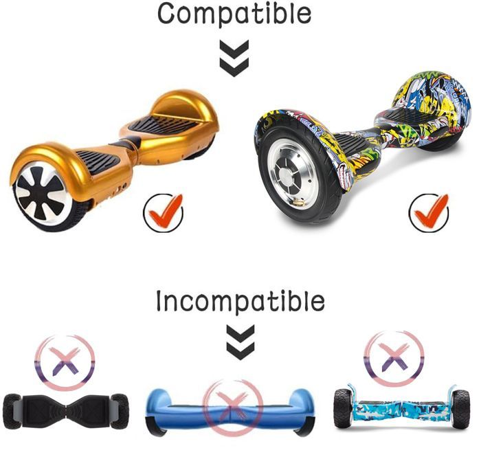 Hoverboard Accessories - EROLLERRUN - Aluminum Alloy Control Handle - Gyropod Hoverboard - For 6.5/10 Inch Wheels - Black