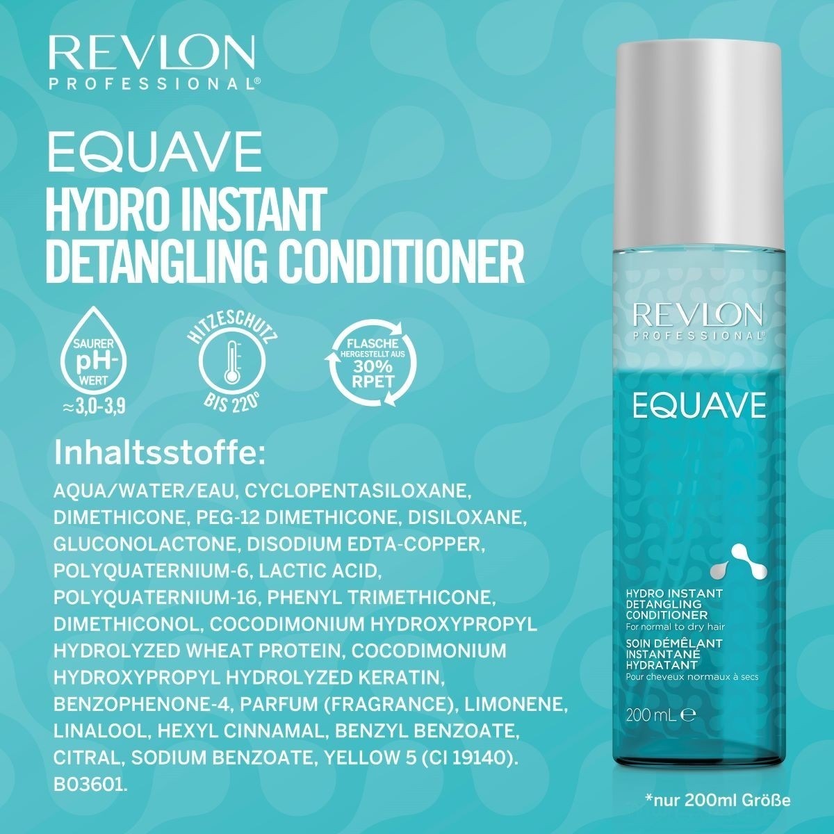 Revlon Professional balzam brez izpiranja Equave Hydro Instant Detangling Conditioner – za normalne do suhe lase – 200 ml