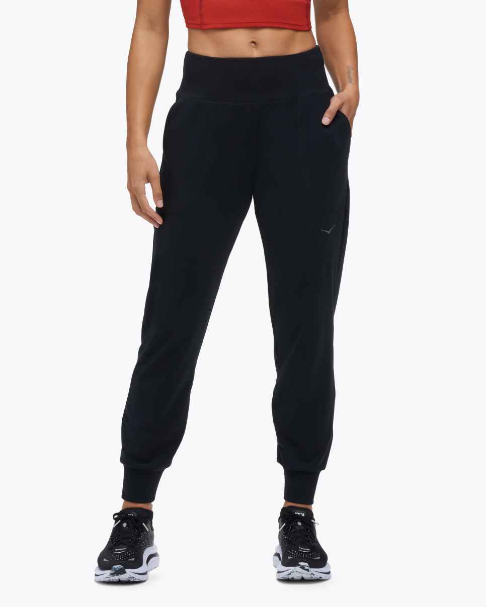 HOKA Spodnie dresowe Elaro Knit Jogger w kolorze czarnym