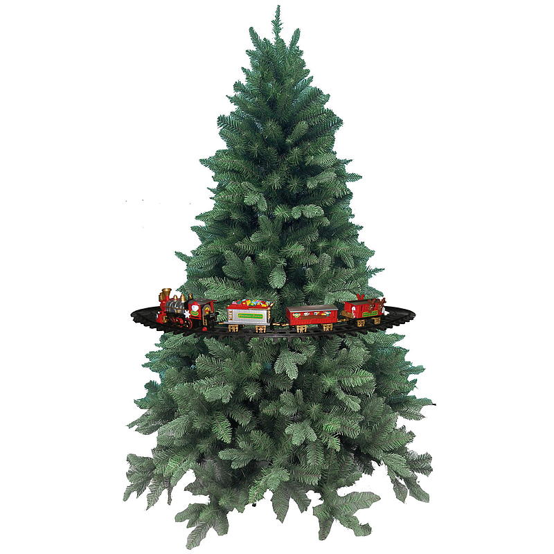 Julgranståg med ljud och ljus för julgran h 1,20 x 2,30 cm