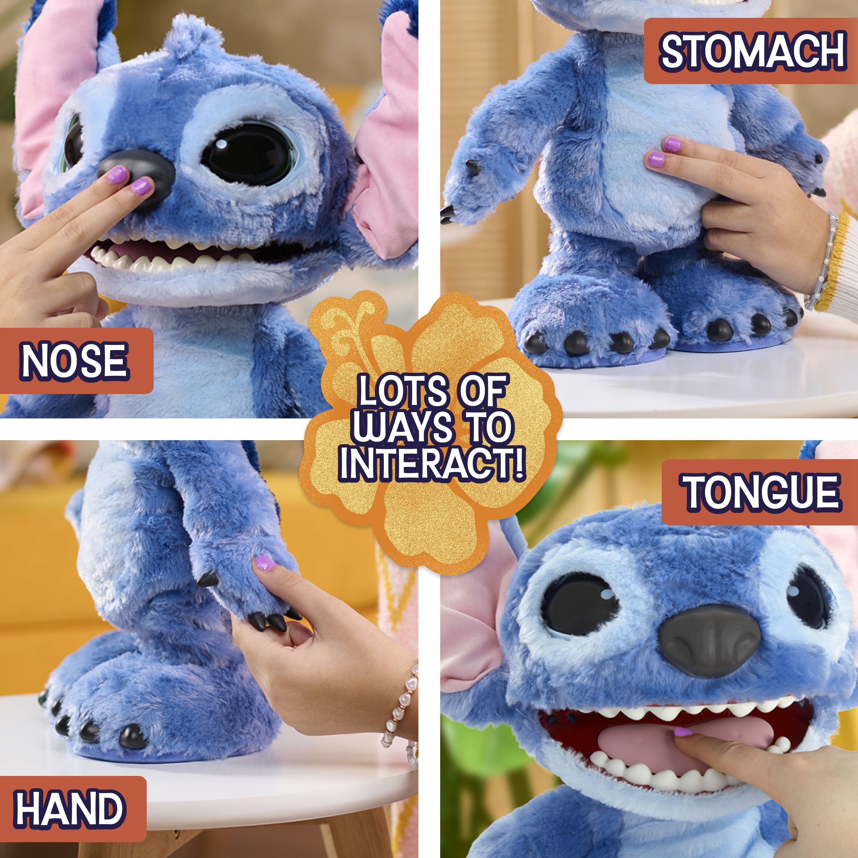 Peluche interactivo definitivo - Stitch - Acción real - 23 cm - Para mayores de 5 años