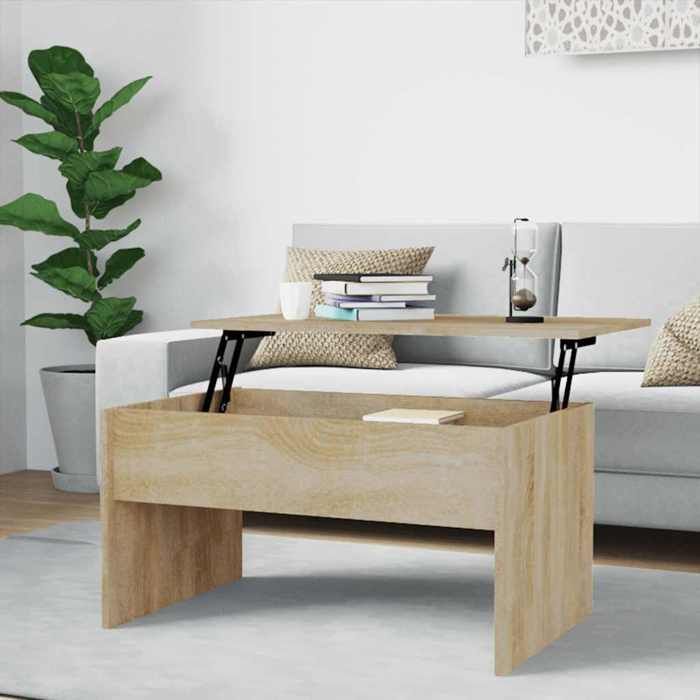 vidaXL sofabord Sonoma eg 80x50,5x41,5 cm konstrueret træ 809641