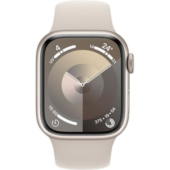Apple Watch Series 9 GPS + Cellular - 41 mm - Caja de aluminio Starlight - Correa Starlight (2023) - Reacondicionado - Excelente