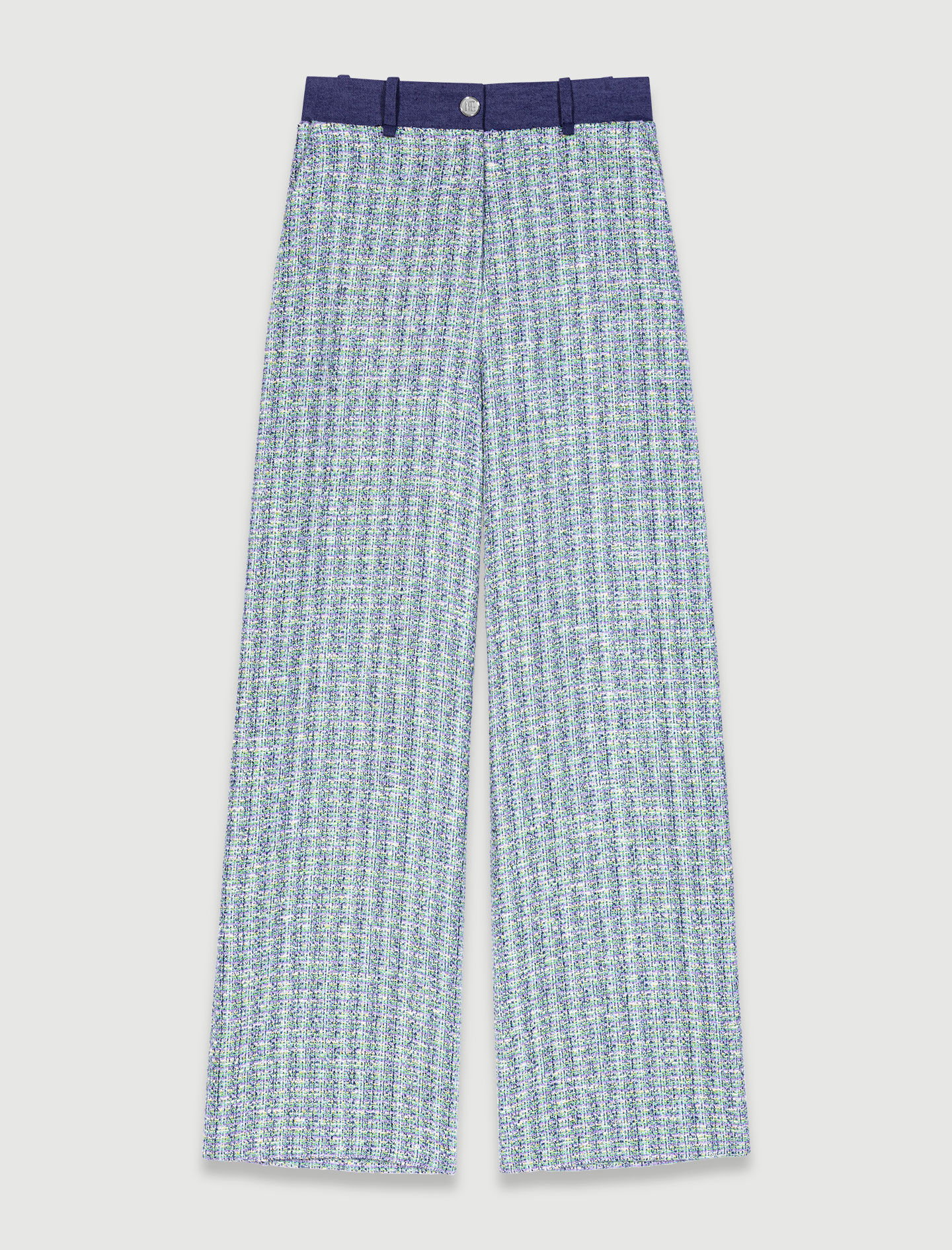 Tweedbroek met wijde pijpen - Meerkleurig