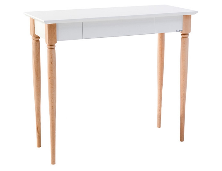 Biurko Mamo 85 cm z szufladą białe