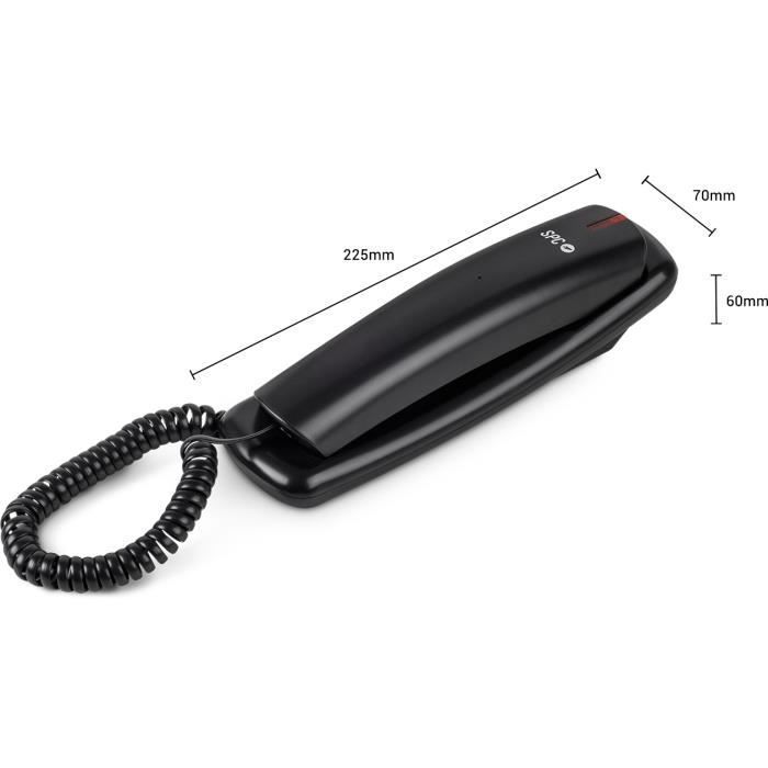 Telefone com fio - SPC - ORIGINAL LITE 2 - Preto - 10 slots de memória - Para uso doméstico/escritório/hotel