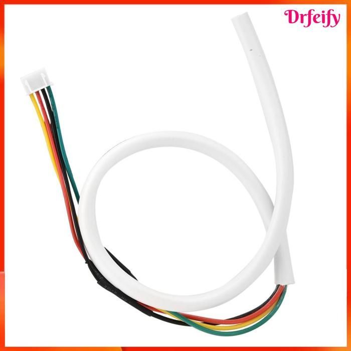 Cavo a 4 conduttori - AKOZON - 30 m - Rame - Guaina in PVC bianca - Connettori pre-collegati (2 di ricambio)