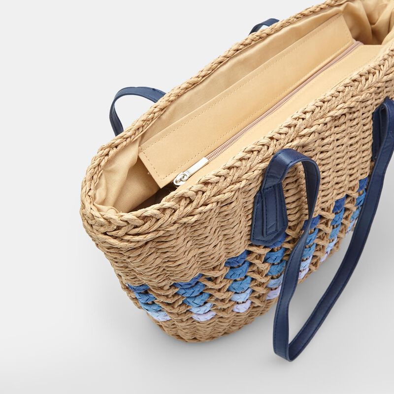 BATA dames shopper van raffia