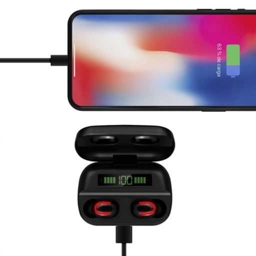 Écouteurs Smartek IPX5 Bluetooth + batterie externe