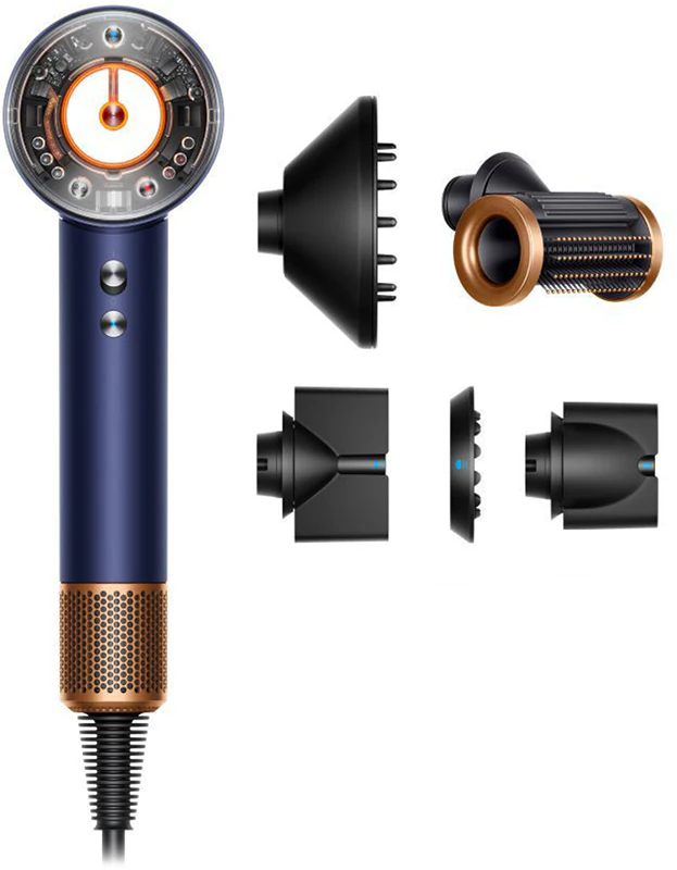 Dyson Supersonic HD16 T1/T2 Fén na vlasy v barvě pruské modři/sýté mědi