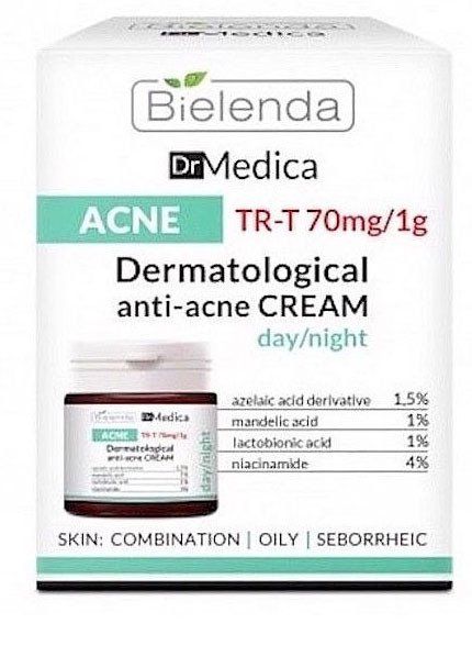 Dr. Medica anti-acne dermatologinis kremas Spuogų gydymas