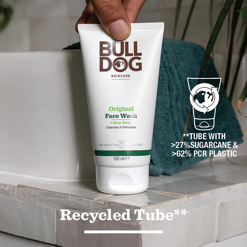 Gel de limpeza facial Bulldog Original Face Wash