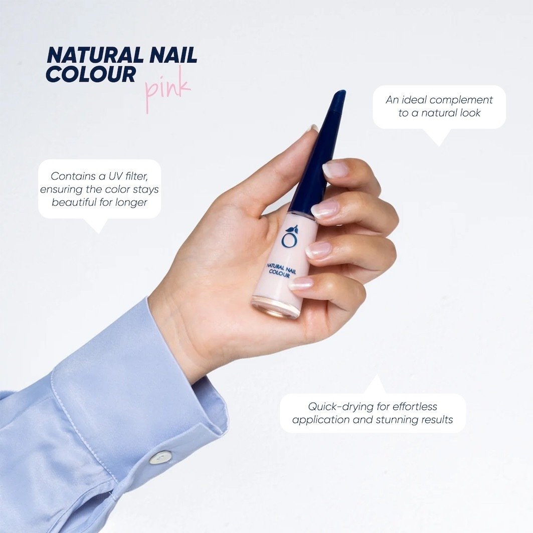 Herome Cosmetics nagu laka roku kopšanai Dabīga nagu laka Glamour - 8 ml