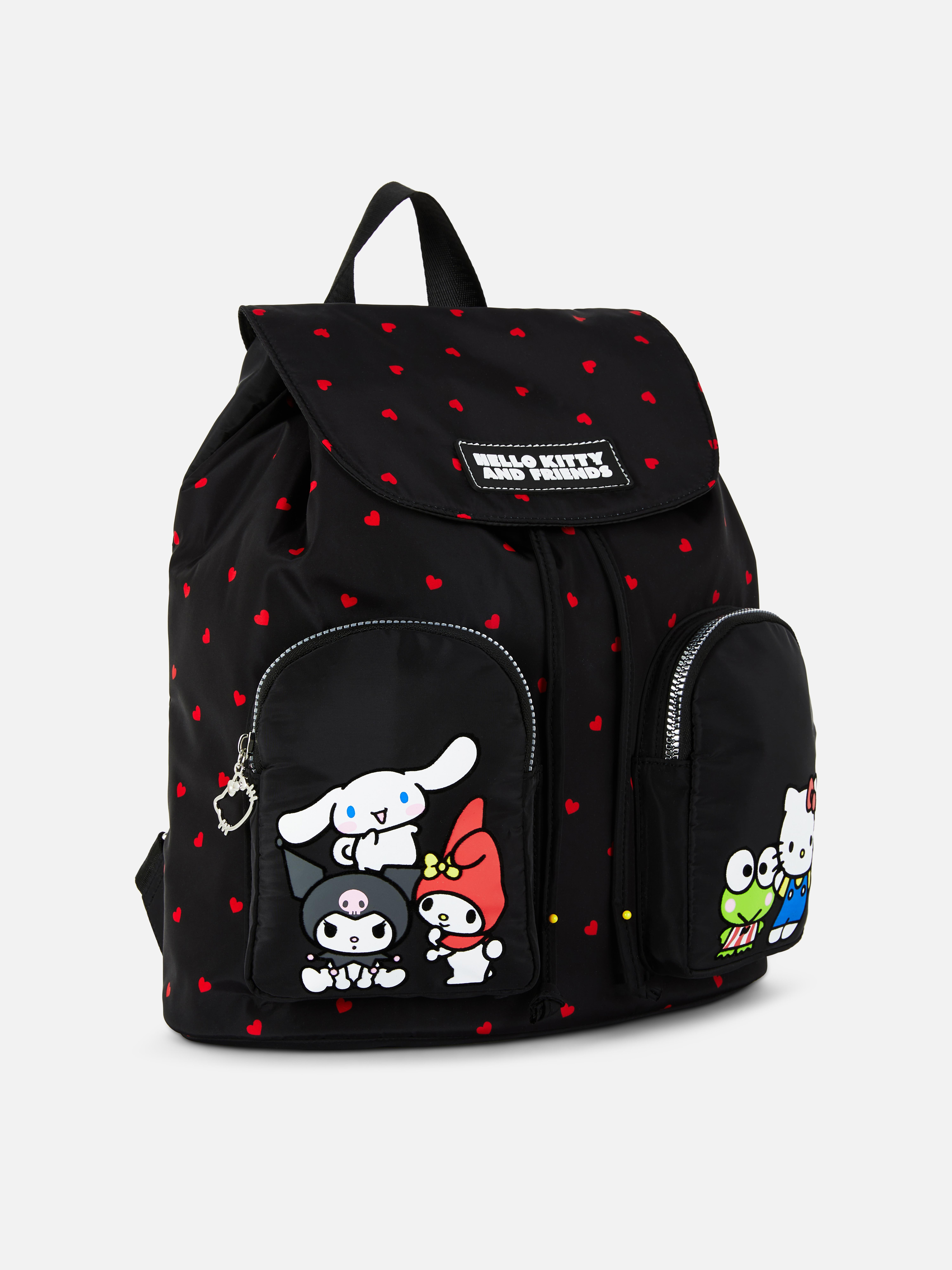 Rucsac Hello Kitty și Prietenii Ne plac rucsacurile, în special această geantă Hello și Prietenii cu imprimeu în formă de inimă