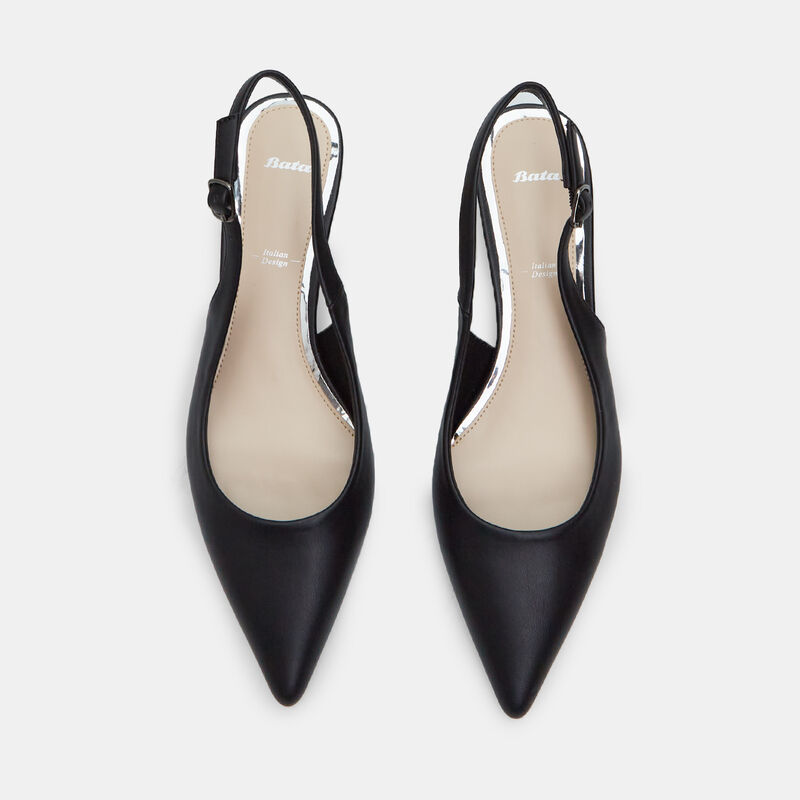 BATA Damskie półbuty typu slingback z obcasem 4,5 cm