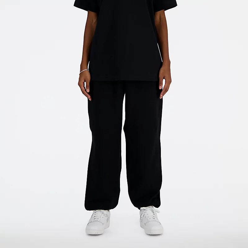 French Terry Damen-Sportsweatpants - SCHWARZ