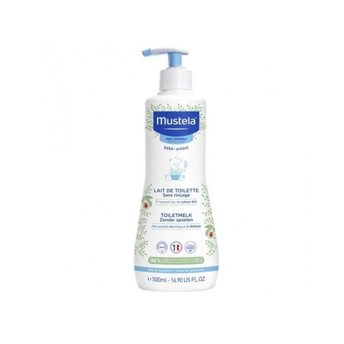 Leite de limpeza sem enxágue Mustela com abacate orgânico 500ml