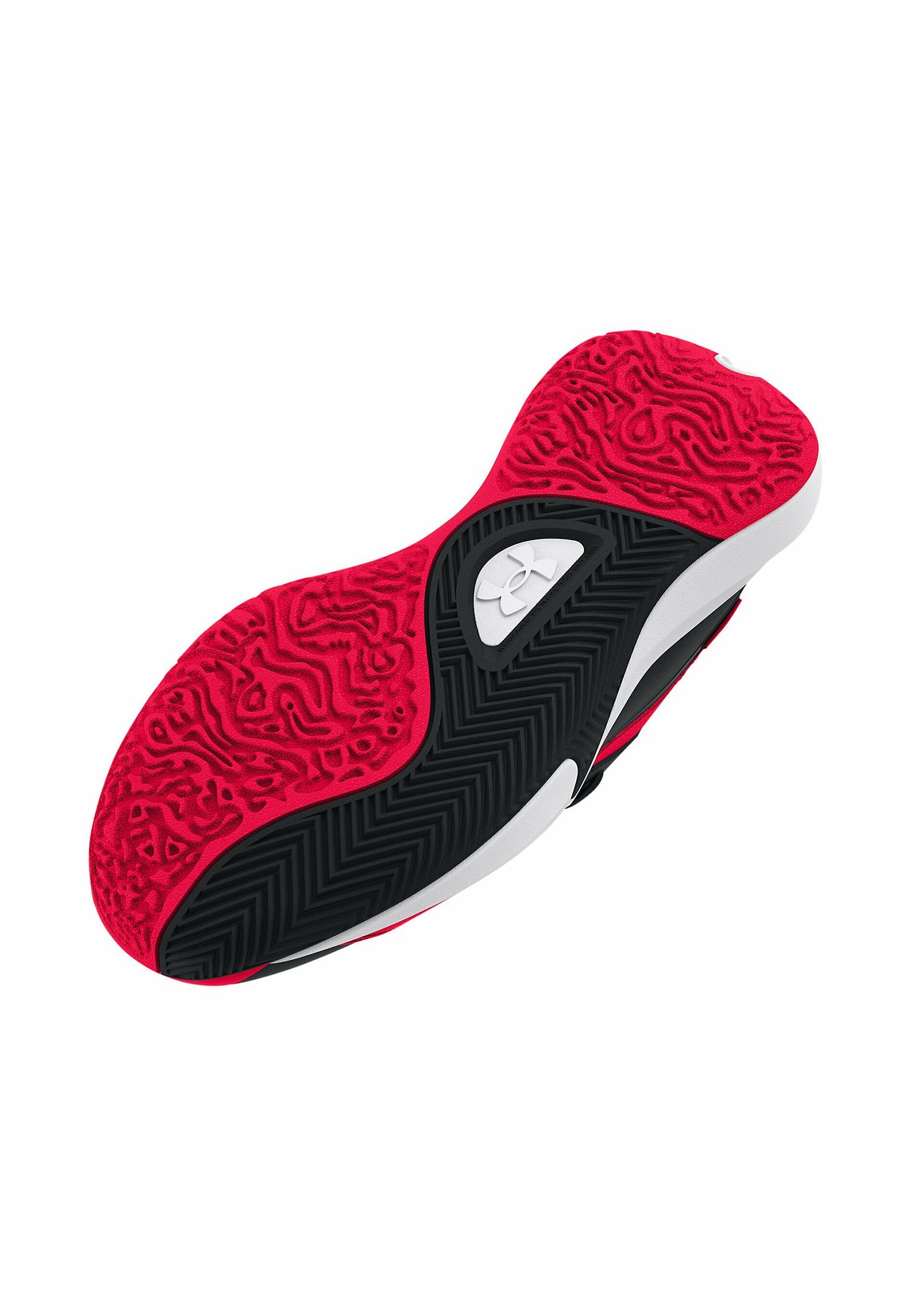 Under Armour LOCKDOWN 7 LOW - Scarpe da basket - rosse