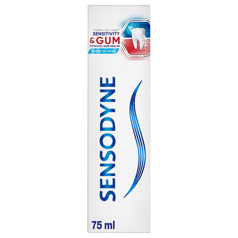 Dentifricio Sensodyne 75 ml per denti sensibili e gengive, Sensodyne