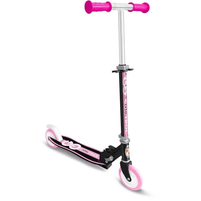 Patinete dobrável - STAMP - CONTROLE DE DERRAPAGEM - Plataforma ergonômica - Rosa