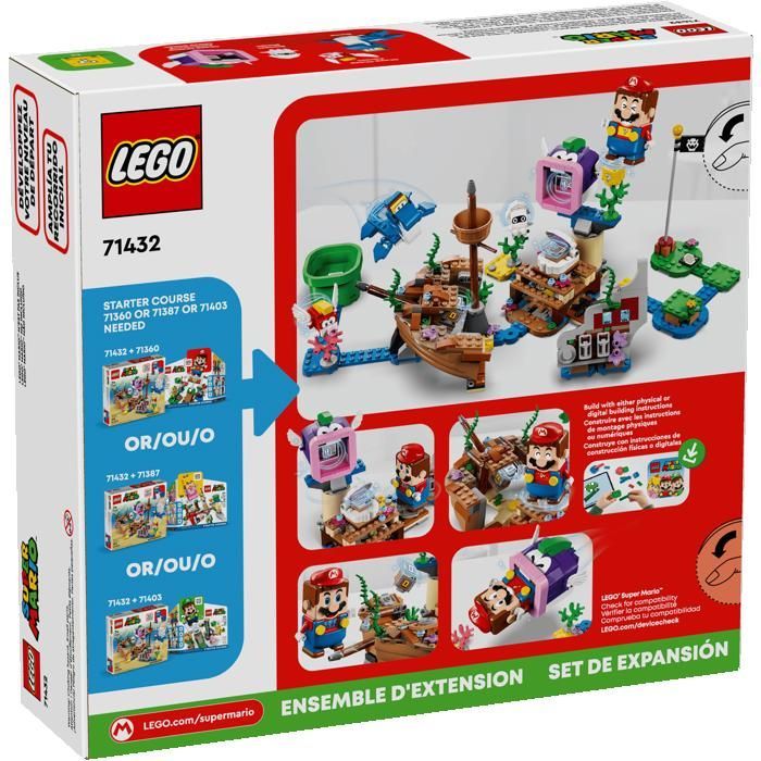 LEGO Super Mario 71432 Uitbreidingsset 'Sunken Wreck Adventure' met Dory - Cadeaus, speelgoed, verzamelobjecten 7+