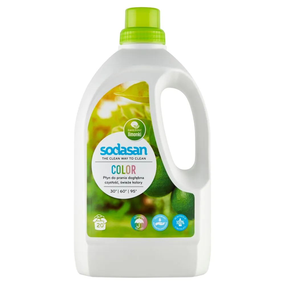 Sodasan BIOUniwersalny Płyn do Prania Kol. Limonka 1,