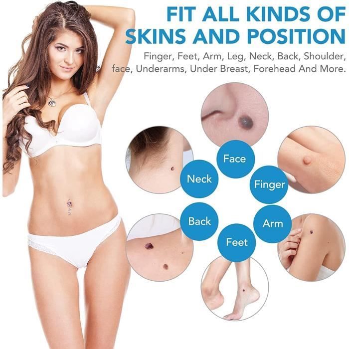 Tratamiento 2 en 1 para verrugas cutáneas, kit para eliminar verrugas cutáneas, lápiz removedor para rostro, cuello, dedos y cuerpo.