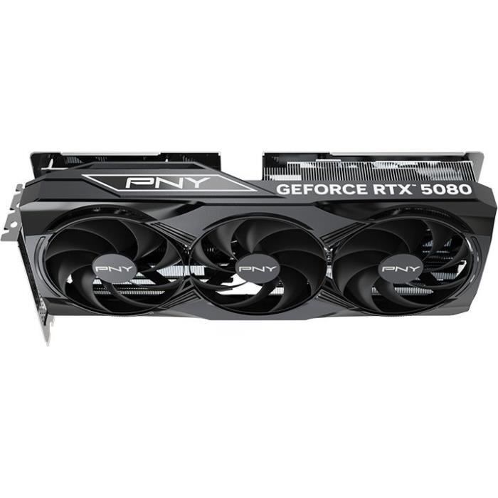 Carte graphique - PNY - GeForce RTX 5080 - 16 Go - Overclockée - PCIe 5.0 (VCG508016TFXPB1-O)