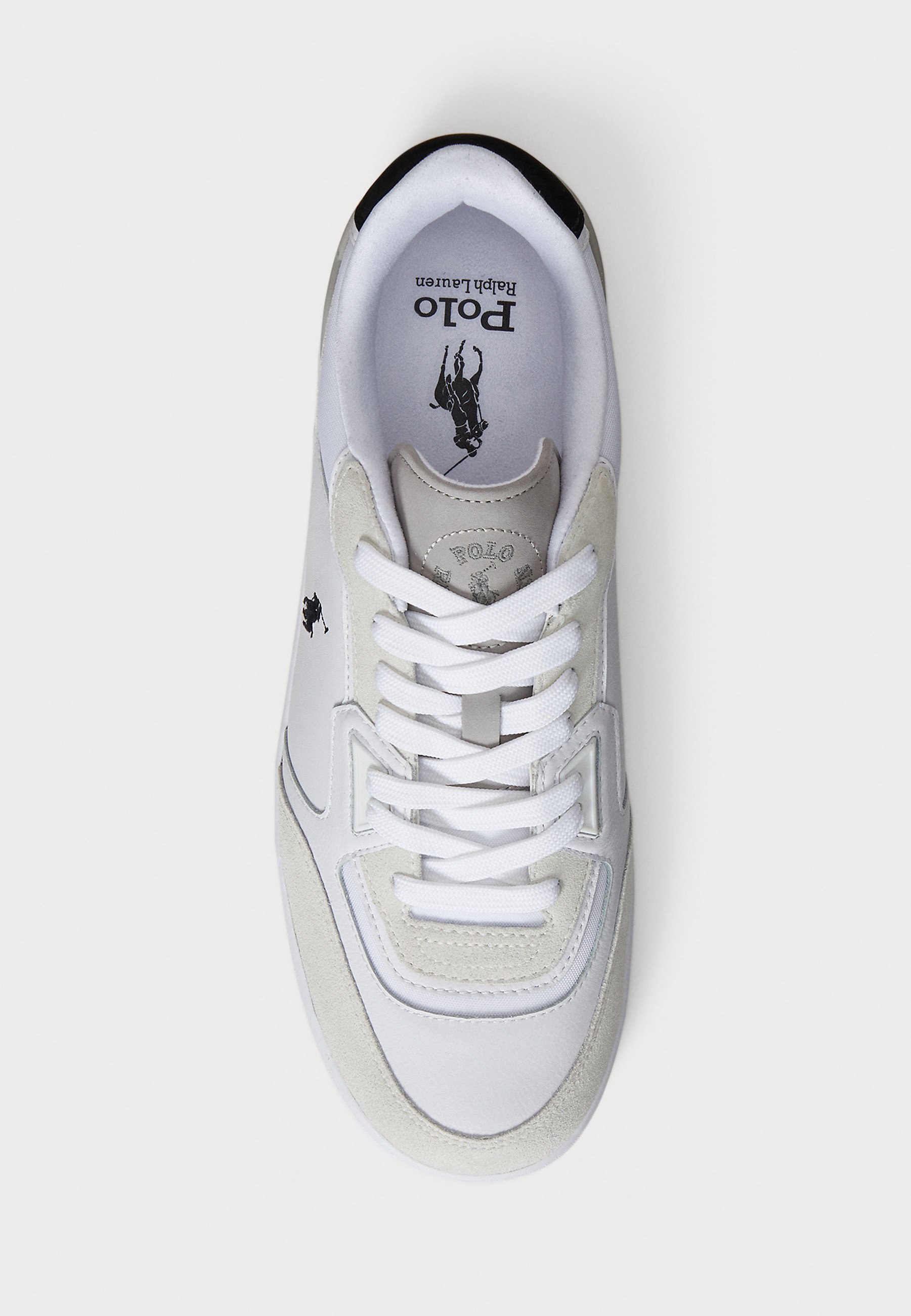 Polo Ralph Lauren OPEN MASTERS SUÈDE-PANEEL SNEAKER UNISEX - Sneakers - wit/zwart