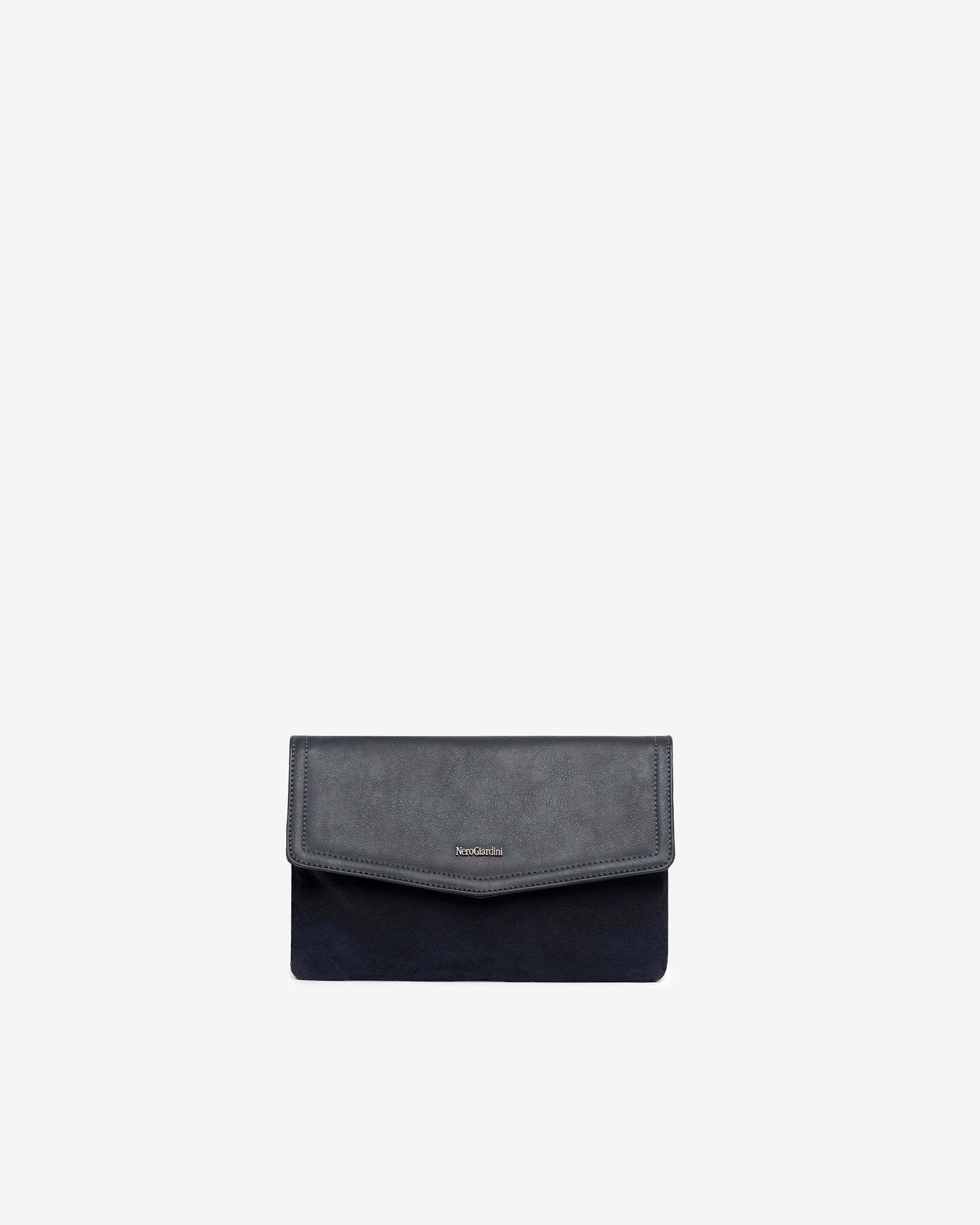  Damen-Clutch aus Leder und technischem Material