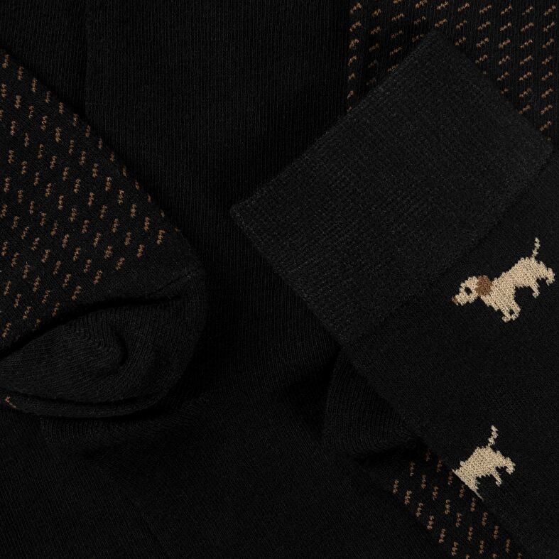 Schwarze Socken und Strumpfhosen für Herren