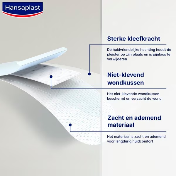 Hansaplast Sensitive īpaši ādai draudzīgi plāksteri<br>Medicīniska ierīce - 5 m x 6 cm