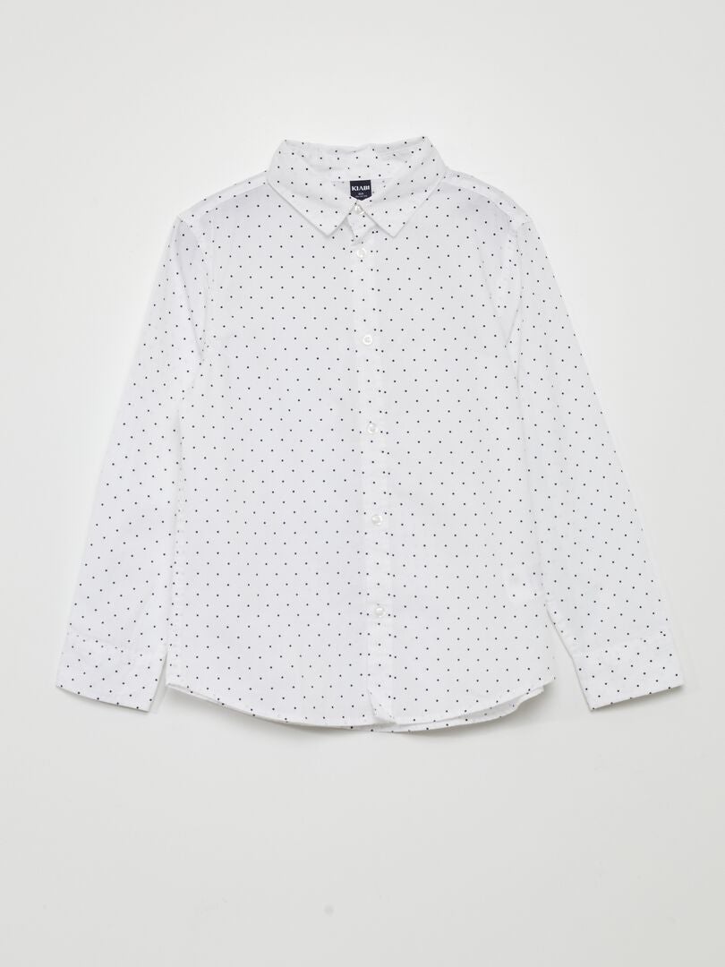 Camisa de popeline - BRANCA