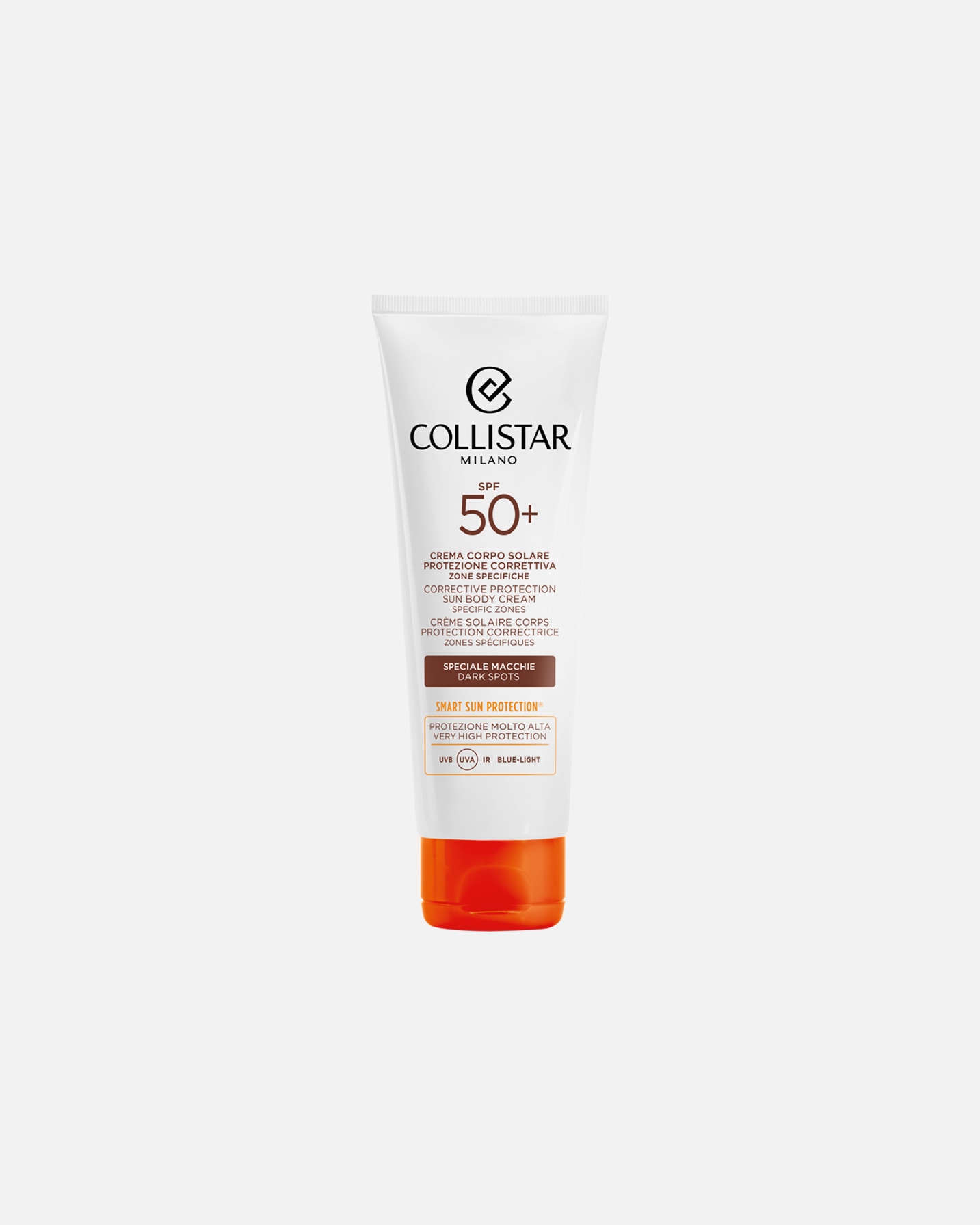 Collistar krem z filtrem przeciwsłonecznym na przebarwienia, ochrona korygująca, krem z filtrem przeciwsłonecznym do ciała, SPF 50+ - 100 ml