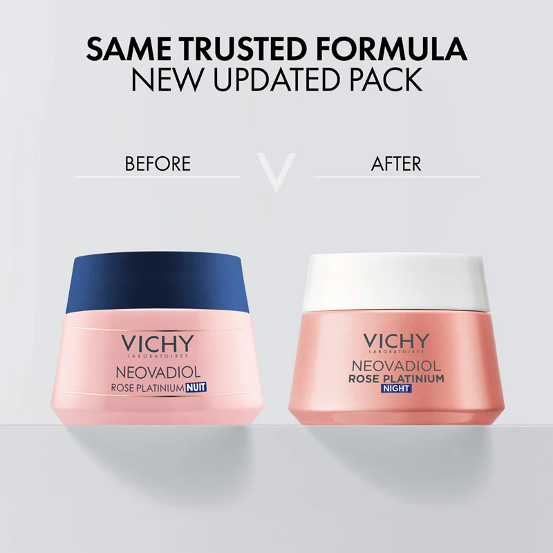Creme Noturno Iluminador e Regenerador Vichy Neovadiol Rose Platinum Complex para Pele Madura