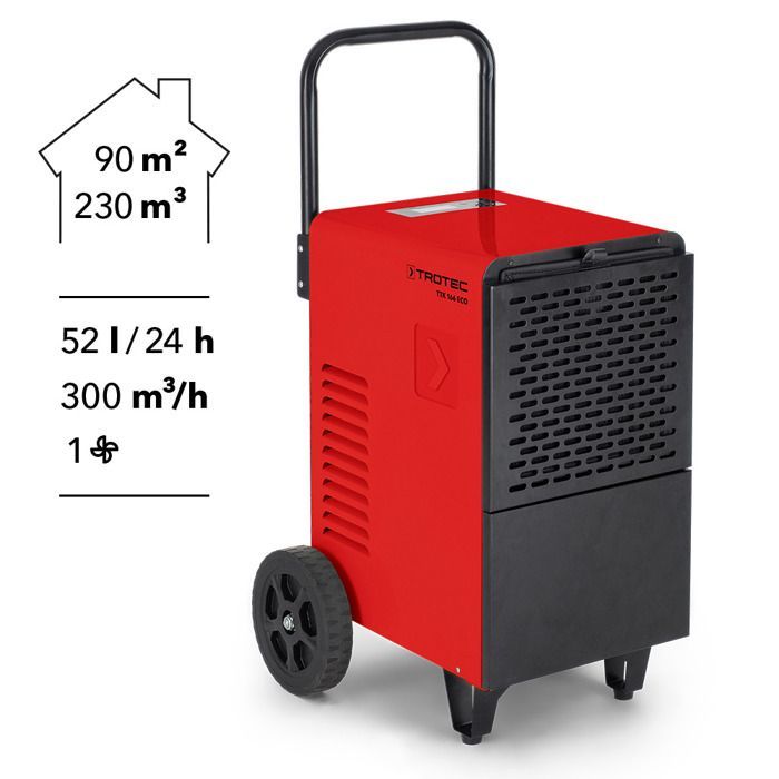 Déshumidificateur professionnel TROTEC TTK 166 ECO - 90m2 - 52l/j
