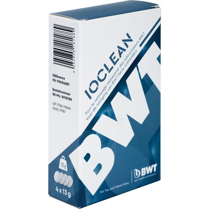 Soluzione per la manutenzione degli addolcitori d'acqua - BWT - IOCLEAN/Manutenzione - Pulizia della resina - Rimozione di depositi e contaminanti