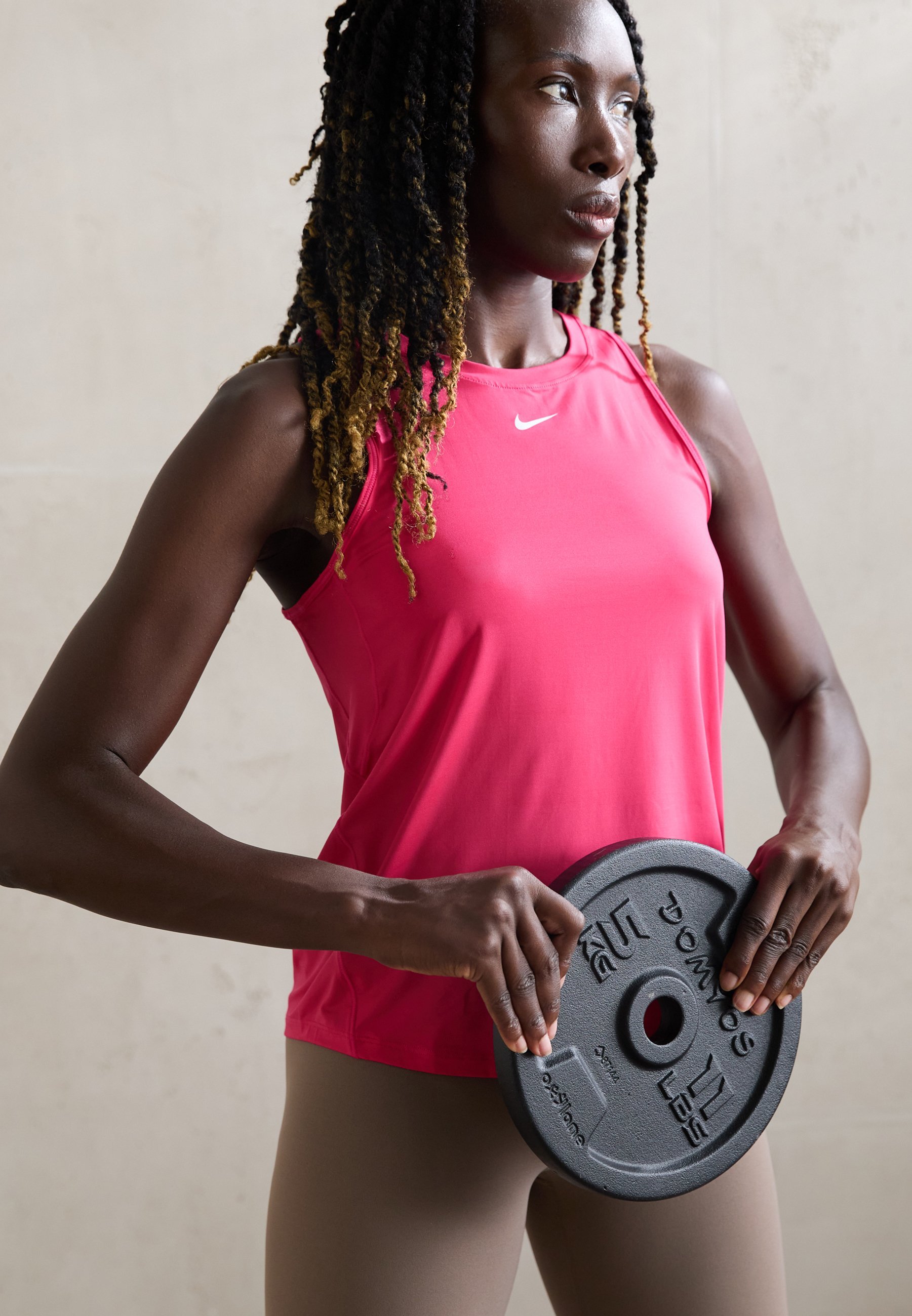 Nike Performance ONE CLASSIC TANK - Top - rush pink/white