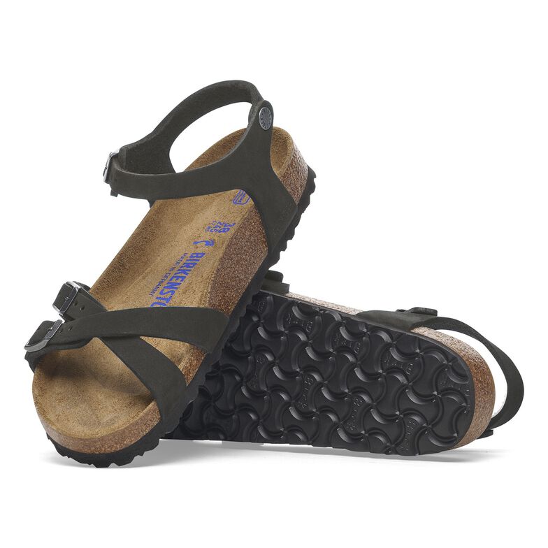 Kumba plantare morbido Pelle Nubuck - Black Black