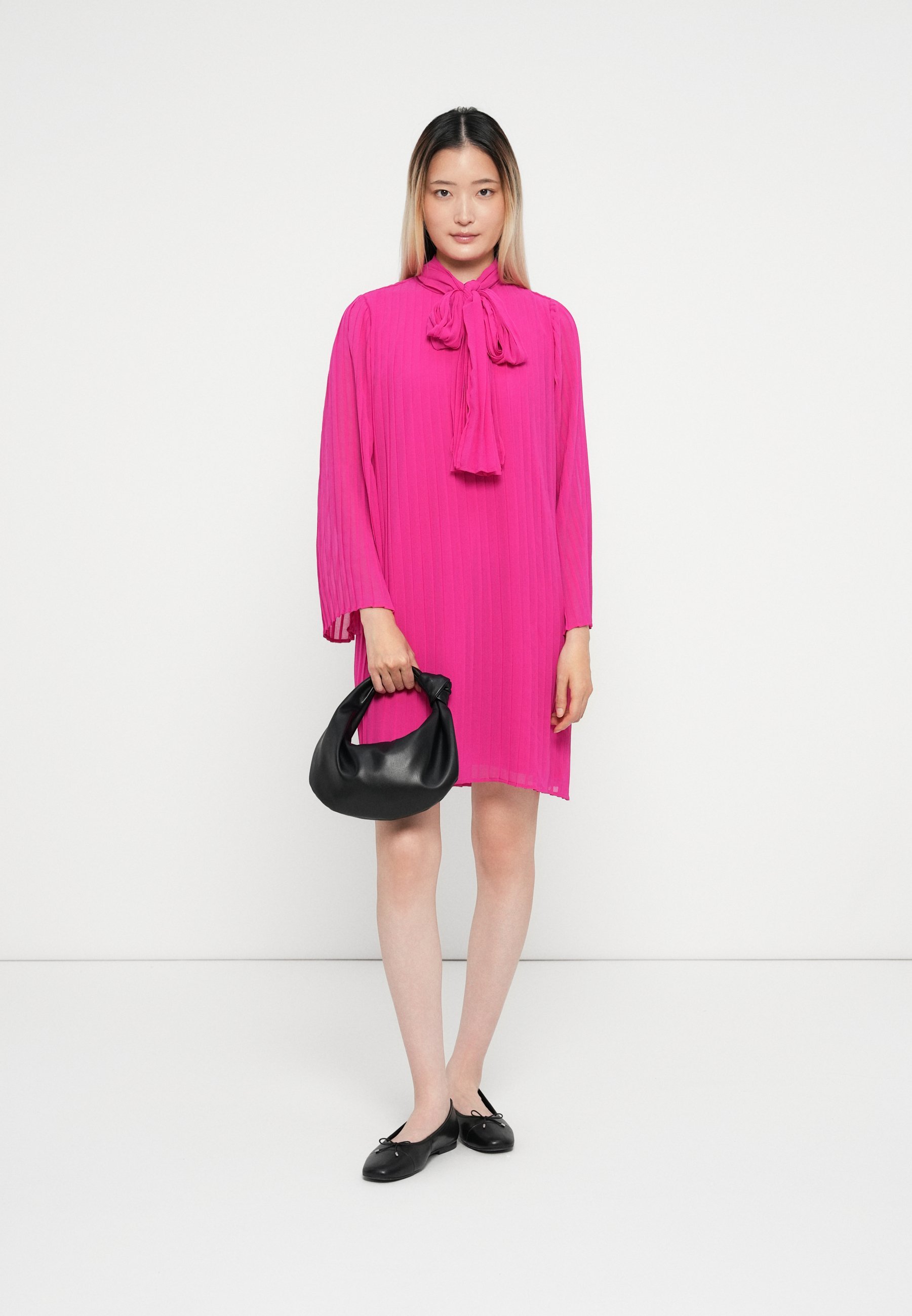 YAS YASRAMA JURK MET STRIK IN DE HALS - Dagjurk - roze violet
