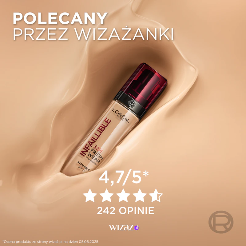 Base líquida de longa duração L'Oréal Paris Infaillible 32H Fresh Wear