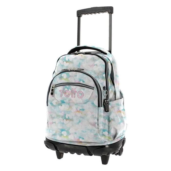 Sac à dos scolaire à roulettes - TOTTO - Morral Rue Bomper - Multicolore - 35 litres