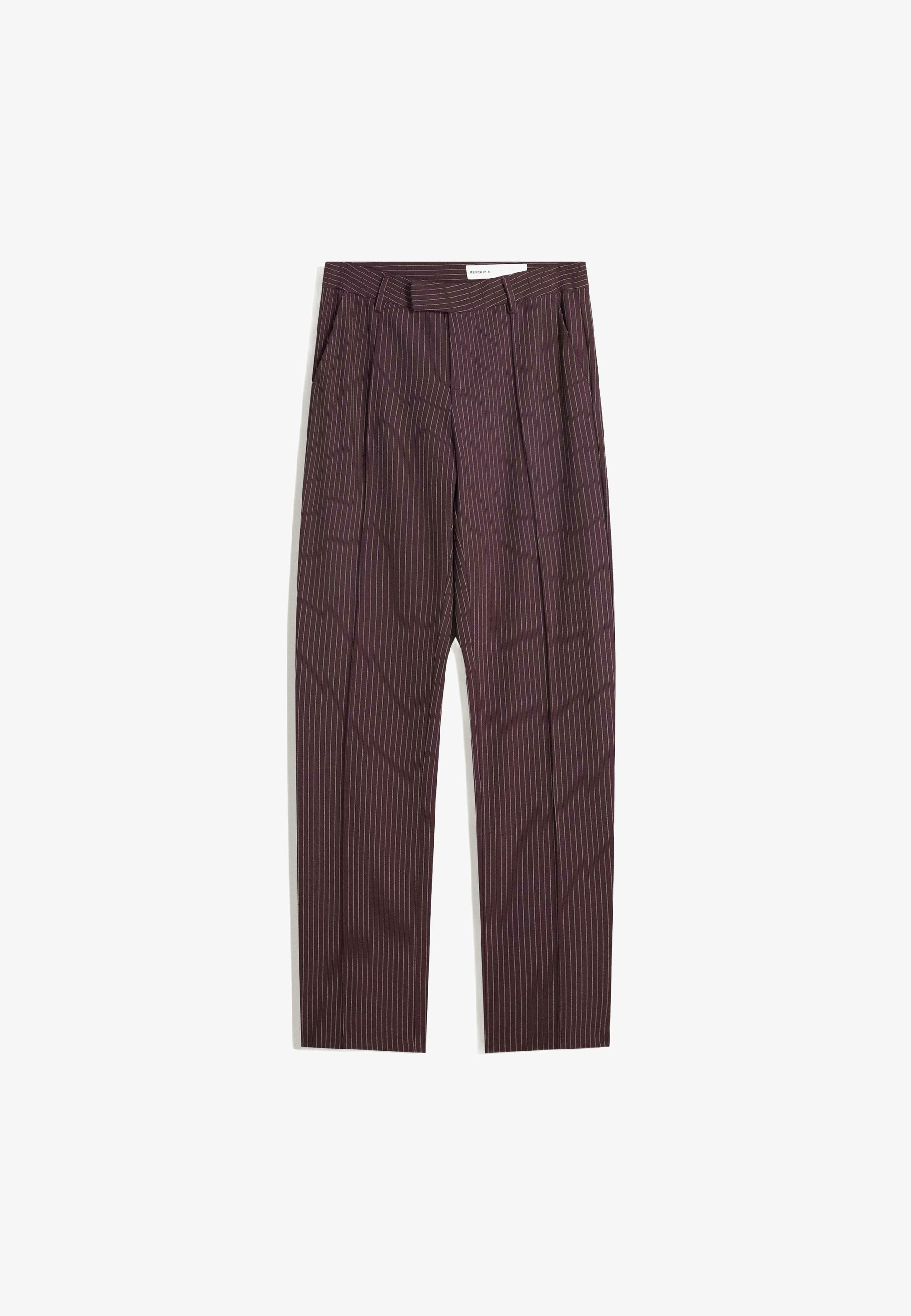 Bershka SU MISURA - Pantaloni - bordeaux