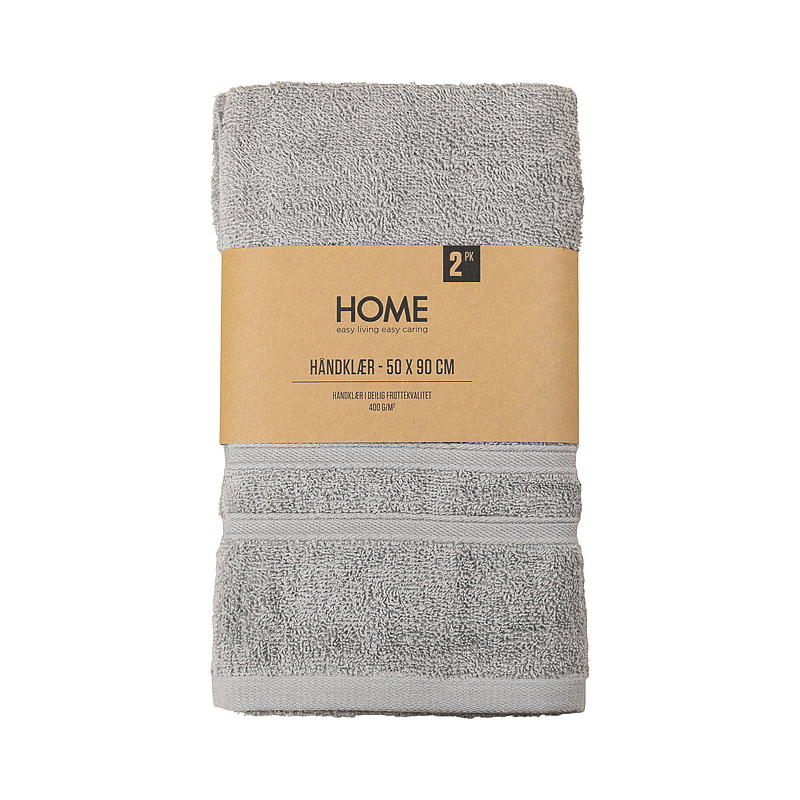 Handduk Villa 2-pack 50x90 cm mörkbeige